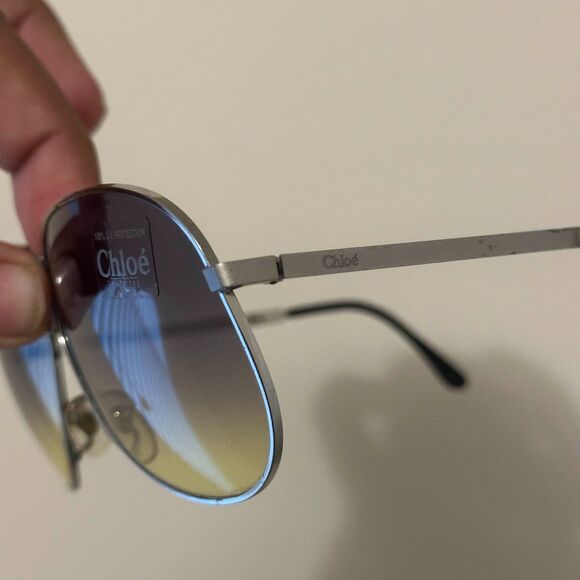 Vintage Chloé Foldable Aviator Sunglasses NEW main image 6
